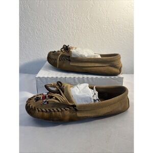 MINNETONKA MOCCASIN THUNDERBIRD Loafer Shoes VTG Womens 151 Soft Sole Size 6